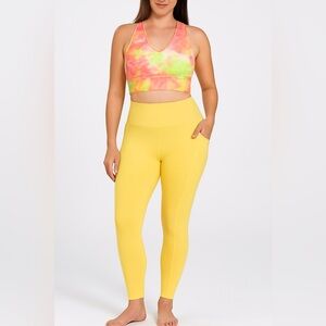 LARGE W/Pockets Dusty Banana Soft Extra Plus Size Leggings